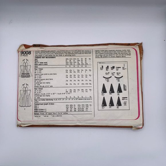 RARE 1979 SIMPLICITY 9008 MISS GUNNE SAX SEWING PATTERN UNCUT JESSICA MCCLINTOCK - Picture 3 of 3